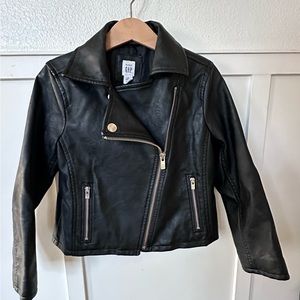 5 toddler faux leather jacket